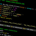 PHP syntax coloured (automatic) on black background.