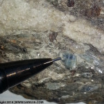 Kyanite in rock hand sample