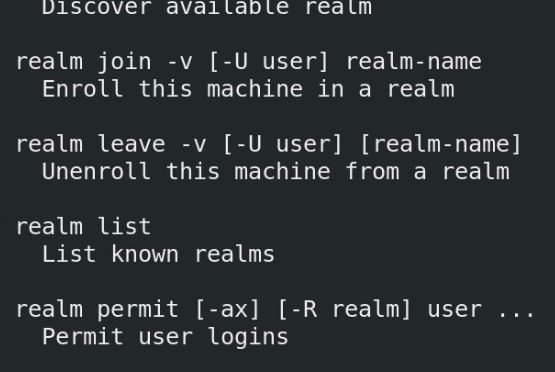 Linux realm options
